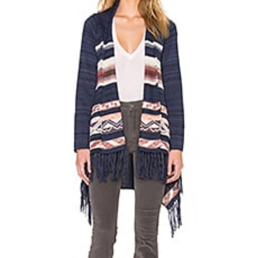 Goddis S/M Aztec shrug/ sweater with fringe